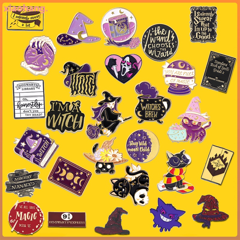 Huy Hiệu Cài Áo Hình Mèo / Mặt Trăng Trong Phim Harry Potter