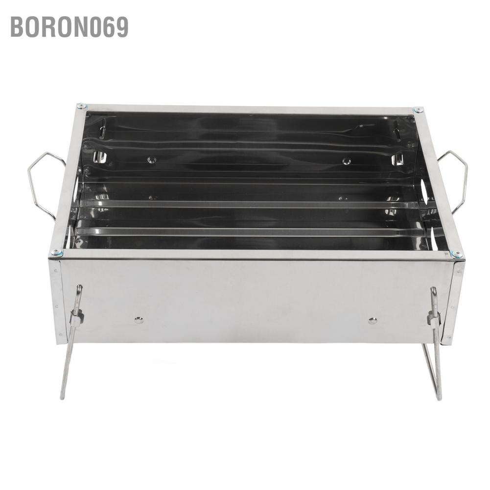 Bộ Vỉ Nướng BBQ Ngoài Trời Bằng Thép Không Gỉ Có Thể Gấp Gọn Tiện Dụng