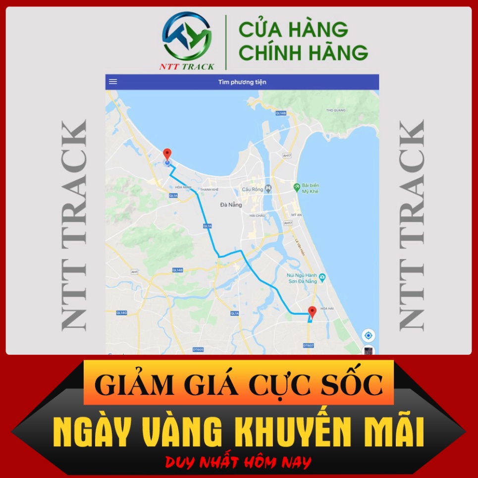 GIÁ THẬT SỐC Thiết bị định vị GPS xe máy chính hãng NTT Track A8 Pro %%%