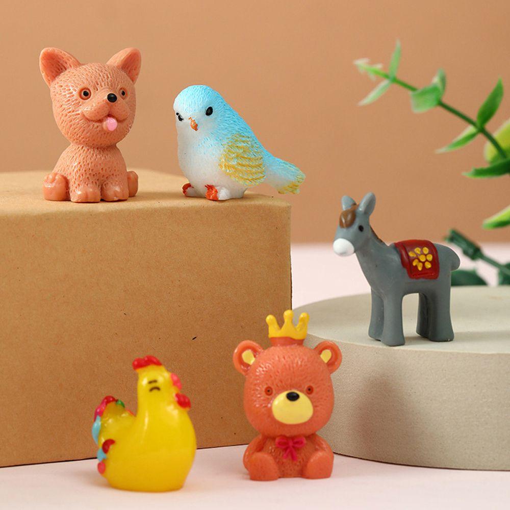 YIYU Set 5 Mô Hình Động Vật Đồ Chơi Cho Bé