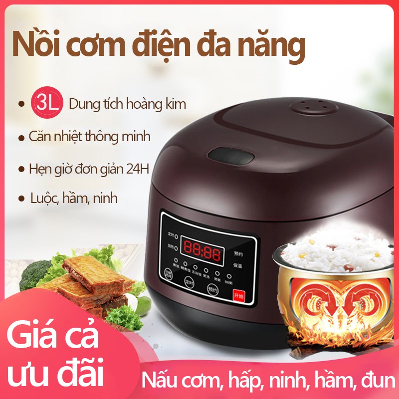 EP22Nồi cơm điện gia đình dung tích 1.2L có hẹn giờ nấu cơm điện gia dụng nhà bếp mini sinh viên nhà trọ | BigBuy360 - bigbuy360.vn
