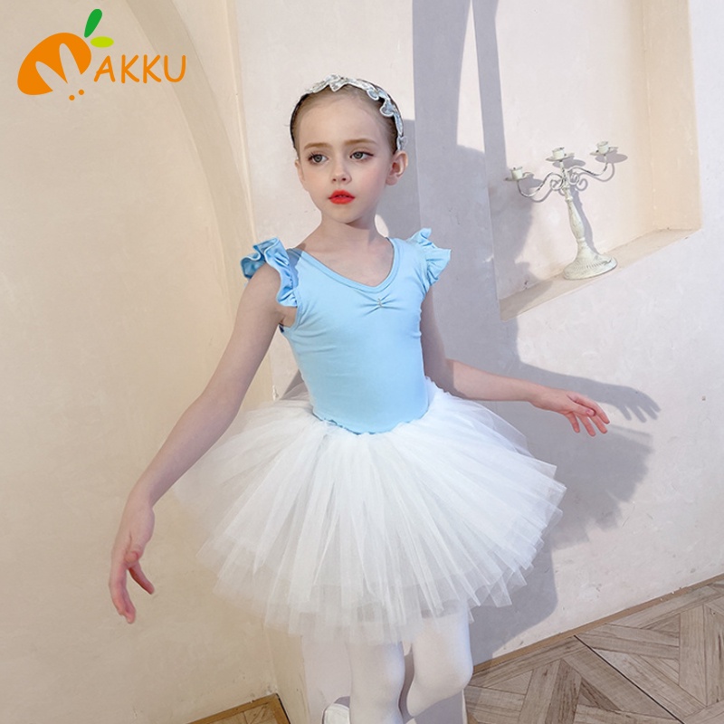 Đầm múa ba lê màu hồng đáng yêu dành cho em cô gái AKKU