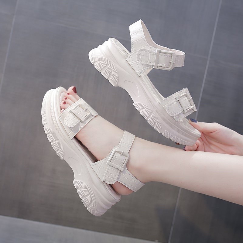 Sandal nữ, sandal ulzzang chiến binh 2 màu đen trắng