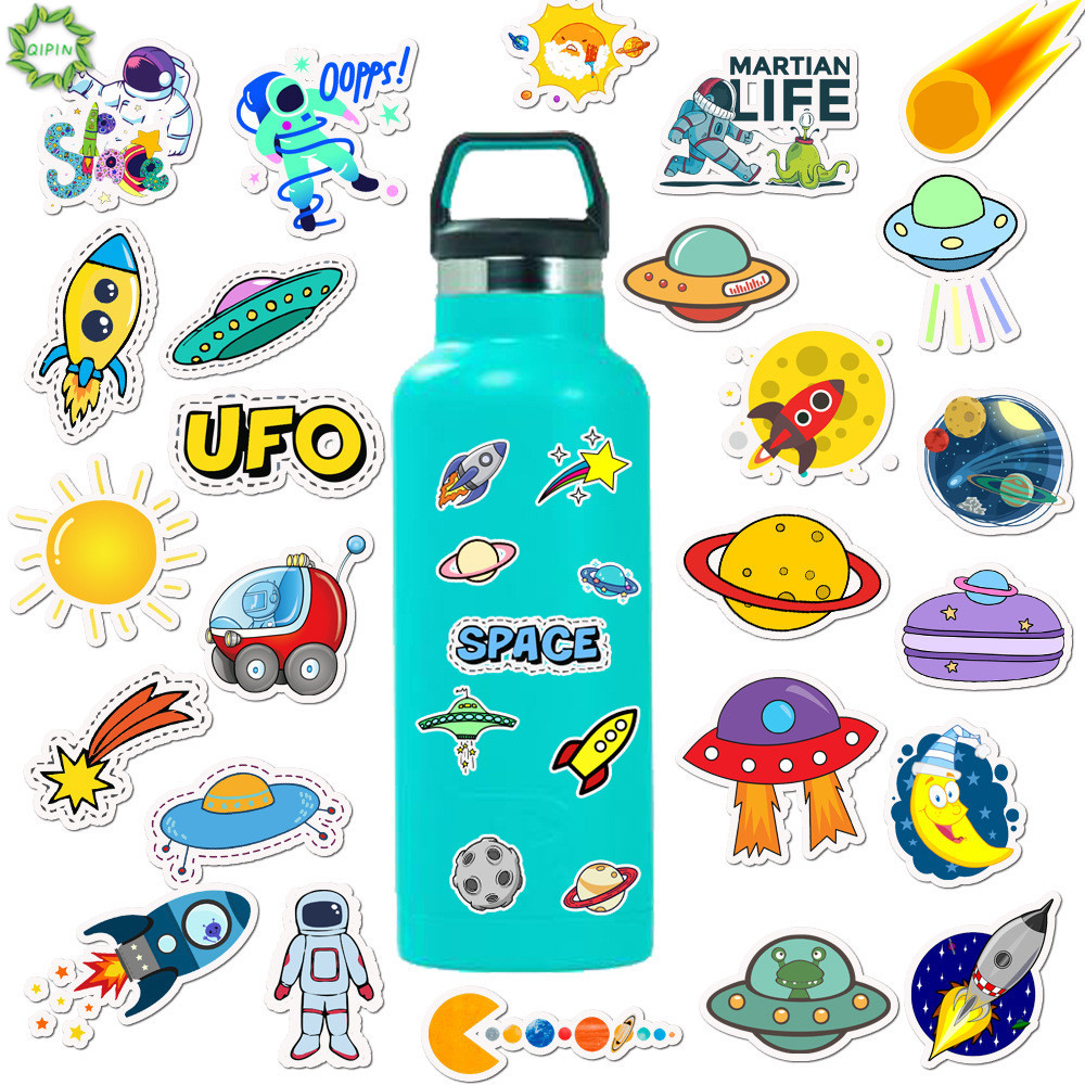 Set 50 Hình Dán Hành Tinh Vũ Trụ Chống Thấm Nước Dùng Cho Trang Trí Sáng Tạo