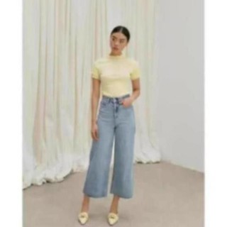 Coco sin - áo sọc vàng viền trắng