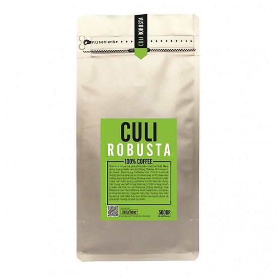Cà phê Culi Robusta 500g - The Kaffeine Coffee