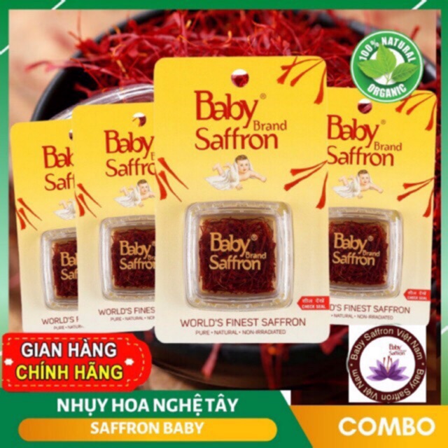 NHỤY HOA NGHỆ TÂY BABY SAFFON tốt nhất Ấn Độ - 1gram | BigBuy360 - bigbuy360.vn