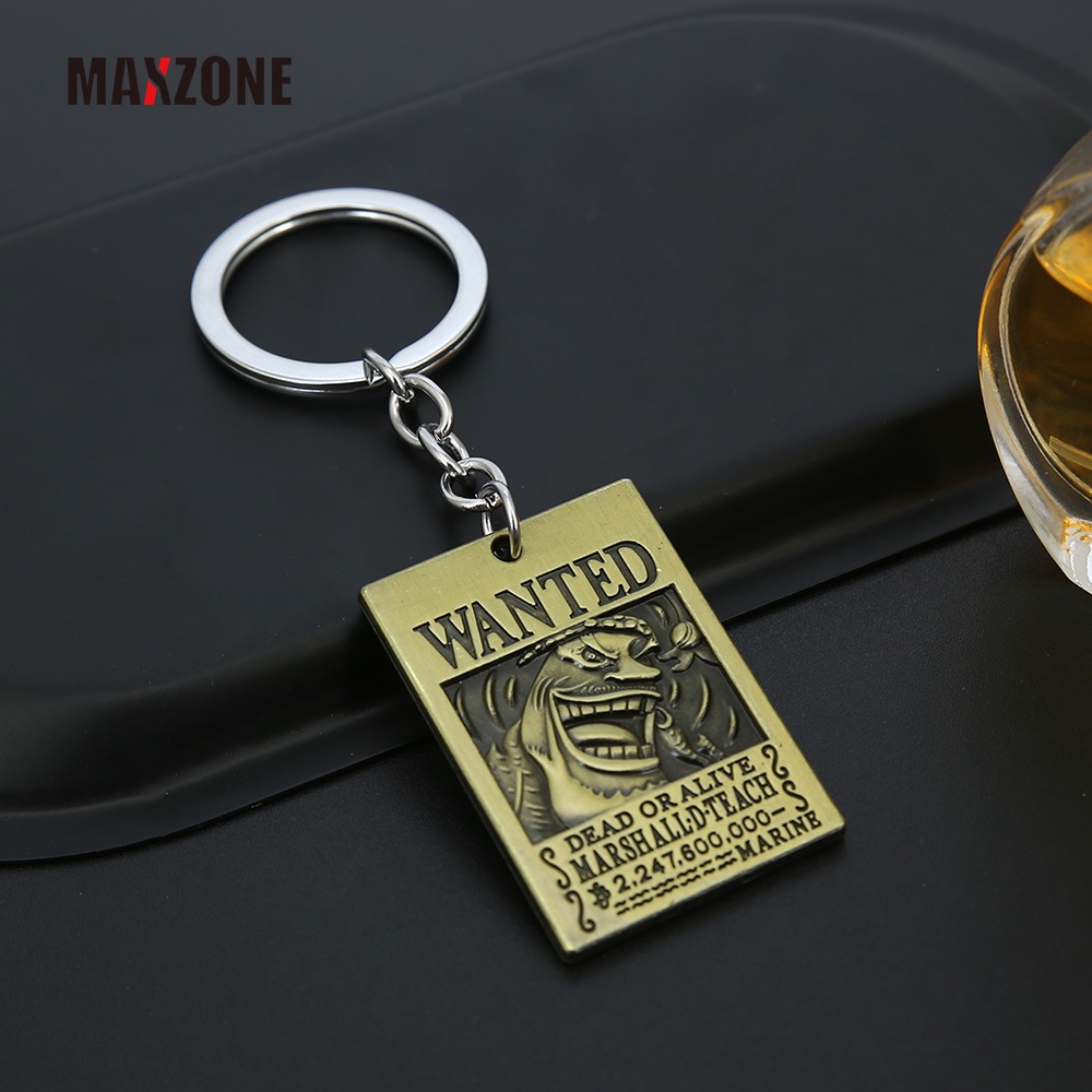 Maxzone Móc Khóa Kim Loại Hình Nhân Vật One Piece Roronoa Zoro Shanks Kaido Charlotte Linlin Edward Newgate Marshall Teach