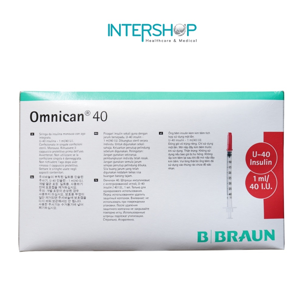 Kim Tiêm Tiểu Đường Omnican 100/50/40 B.Braun Chính Hãng (Hộp 100 Kim)