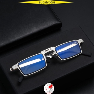 🌱EUPUS🍀 Women Men Blue Light Reading Glasses Portable Readers Glasses with Case Foldable Reading Glasses Anti UV400 Fashion Anti Eyestrain Compact Presbyopia Eyeglasses