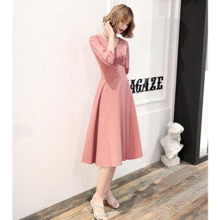 VÁY ĐẸP ĐẦM DÁNG XÒE | VÁY CÔNG SỞ HỒNG XINH YÊU