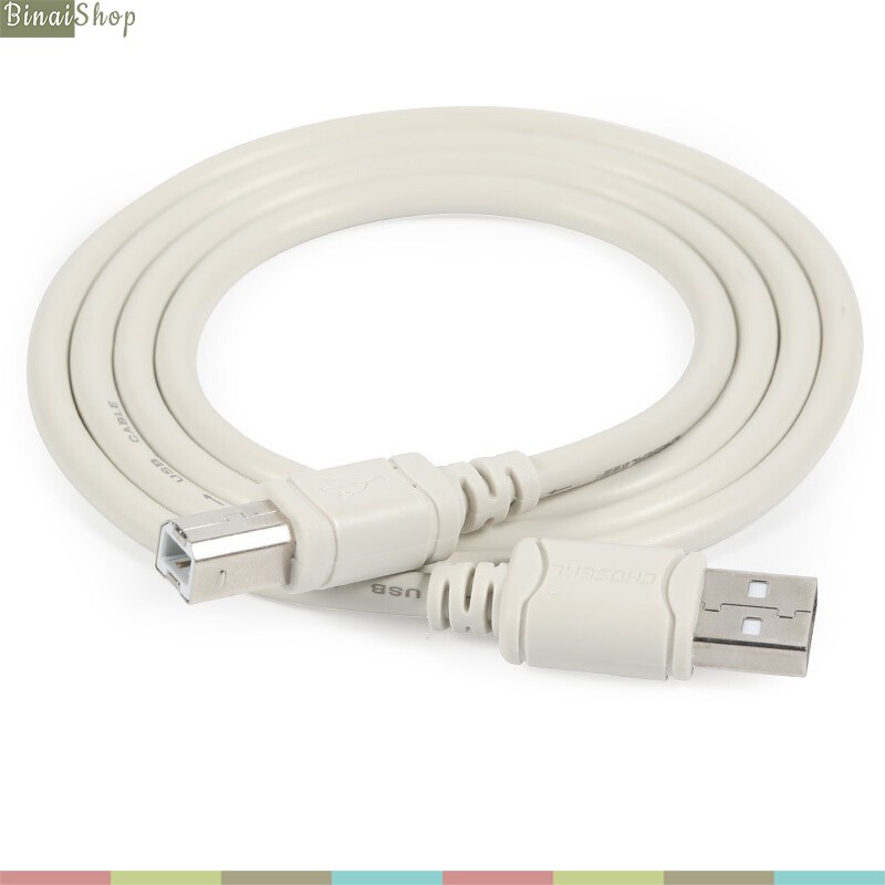 Choseal Q515 - Chuẩn A To B USB, Cáp Tín Hiệu Chất Lượng Cao, Tốc Độ Truyền Tải 480Mbps