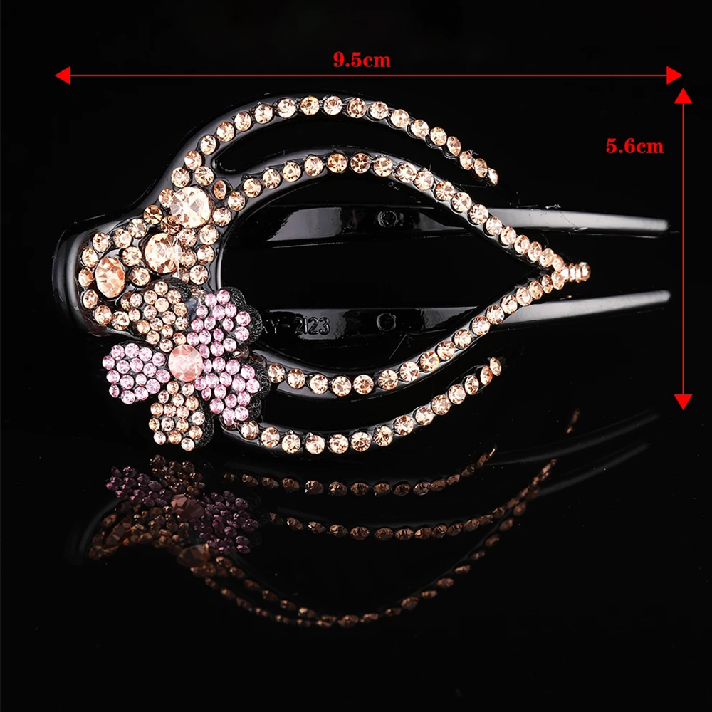 Kẹp tóc càng cua đính đá nhiều màu cho nữ