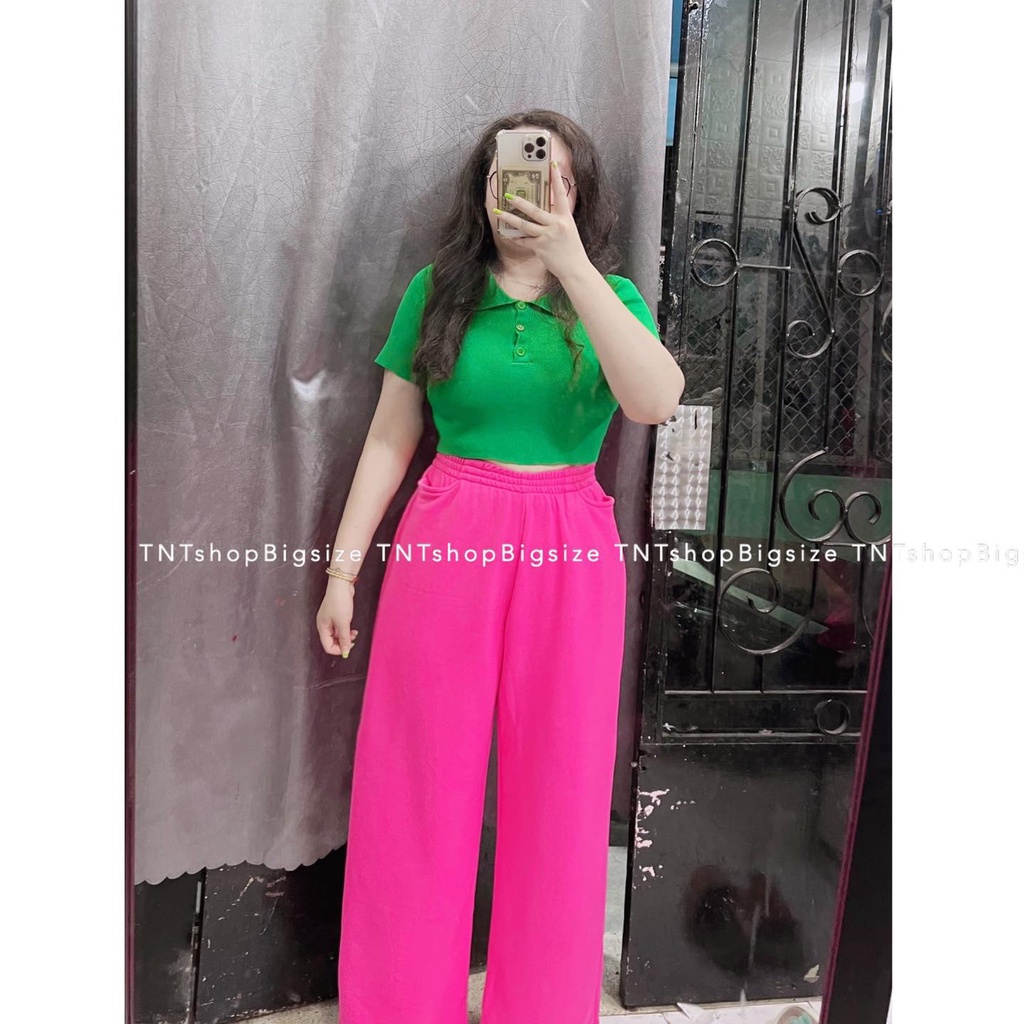 ÁO LEN CROPTOP NÚT ĐỦ MÀU [ TNT SHOP BISGSIZE ]