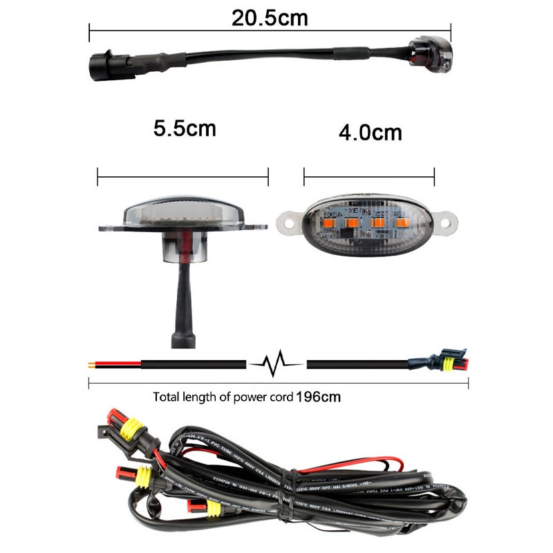 Set đèn led LYMOYO gắn cản trước xe hơi tiện dụng