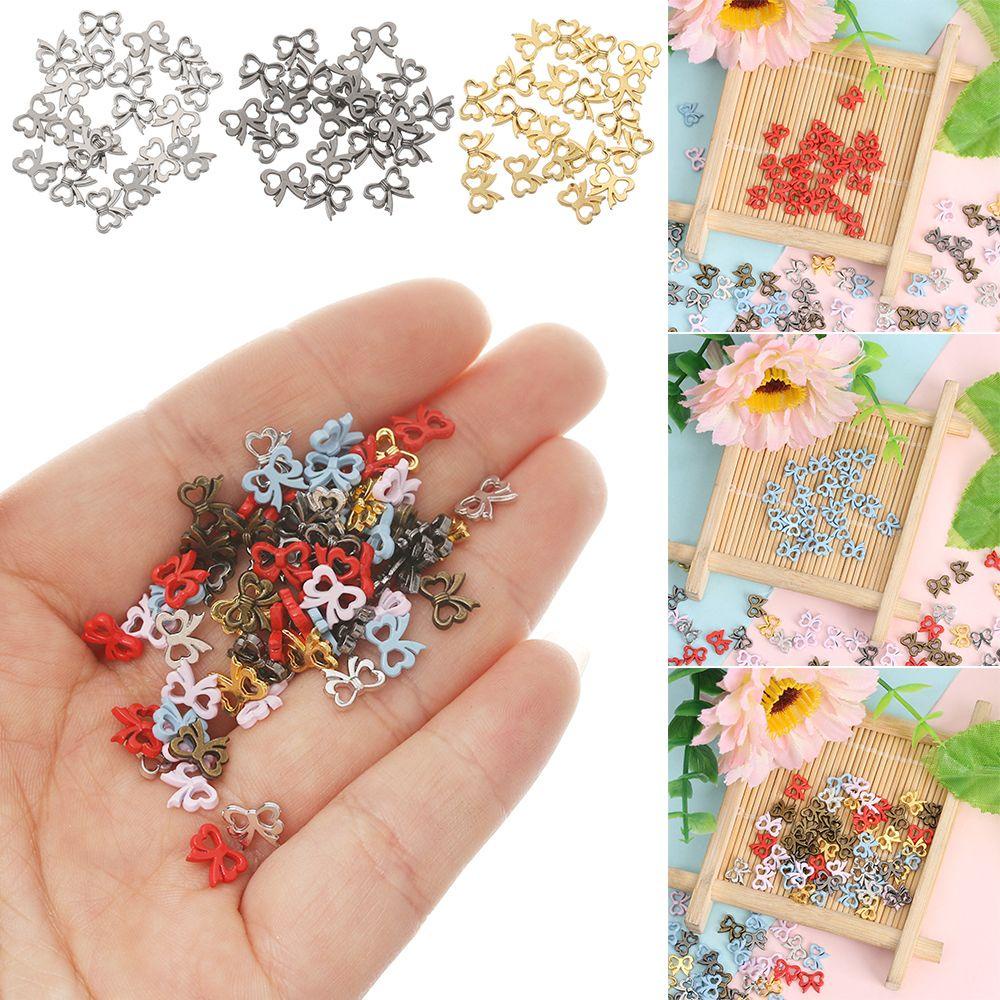 BEBETTERM 20 Nút Gỗ Hình Bướm 5 / 7mm Tự Khâu Trang Trí Quần Áo Búp Bê