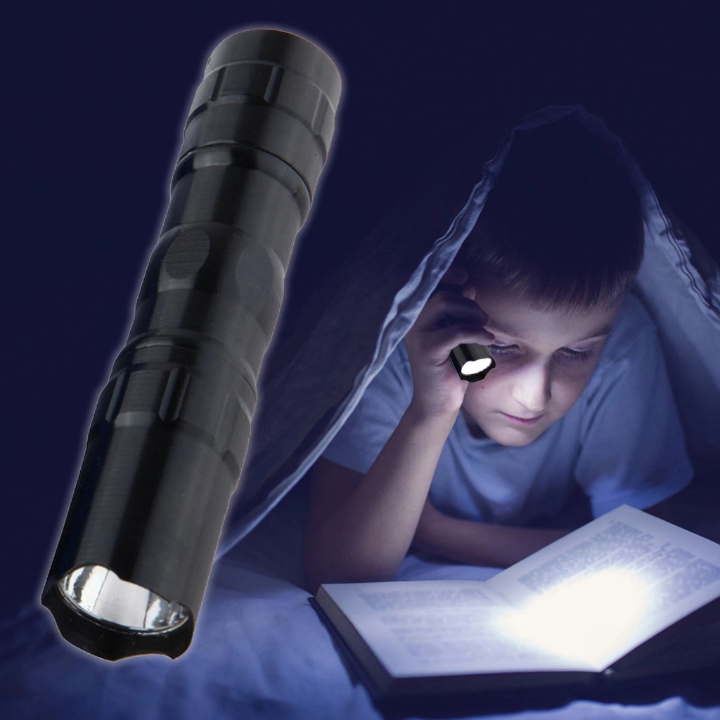 Đèn Pin LED Mini Chống Thấm Nước Sử Dụng Pin 2-5 Tiếng Mang Đi Cắm Trại Tiện Dụng