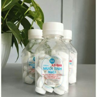 Muối tinh Nacl pha súc miệng (Lọ 50 viên)