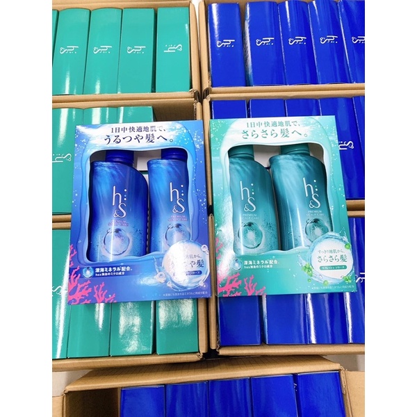 combo gội xả HS chống gàu, dưỡng tóc nội địa Nhật