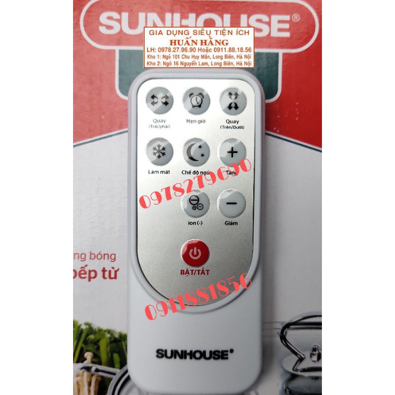 ĐIỀU KHIỂN TỪ XA QUẠT ĐIỀU HOÀ SUNHOUSE SHD7723