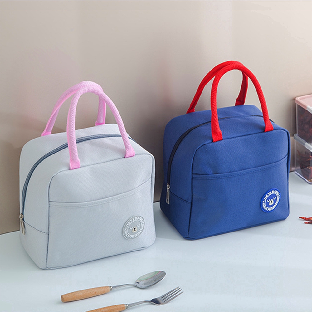 Túi đựng đồ ăn trưa cách nhiệt diện tích rộng cho học sinh