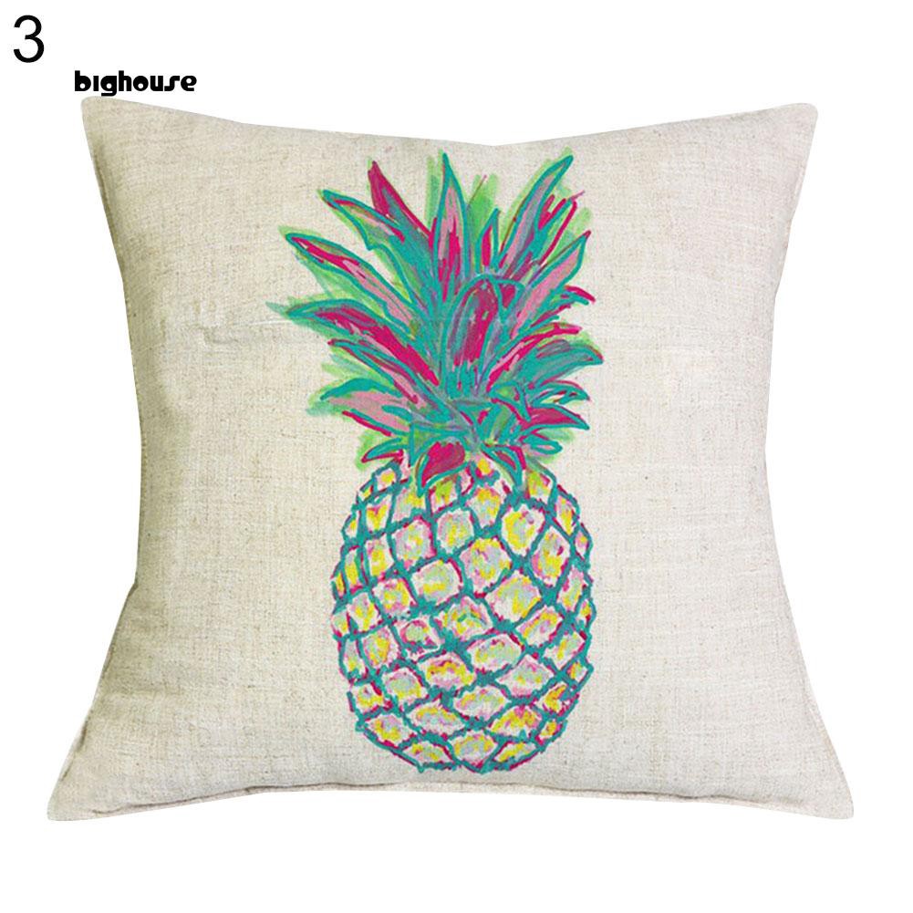 Vỏ Bọc Gối Trang Trí In Hình Quả Dứa Sáng Tạo