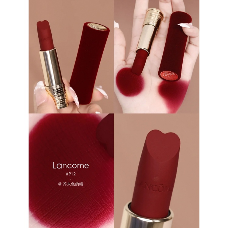 Son Môi Lancome 520 Màu Đỏ Mượt Như Nhung Cao Cấp #121 #Quà Tặng Ngày Lễ Tình Nhân Phiên Bản Giới Hạn 912 3.4g