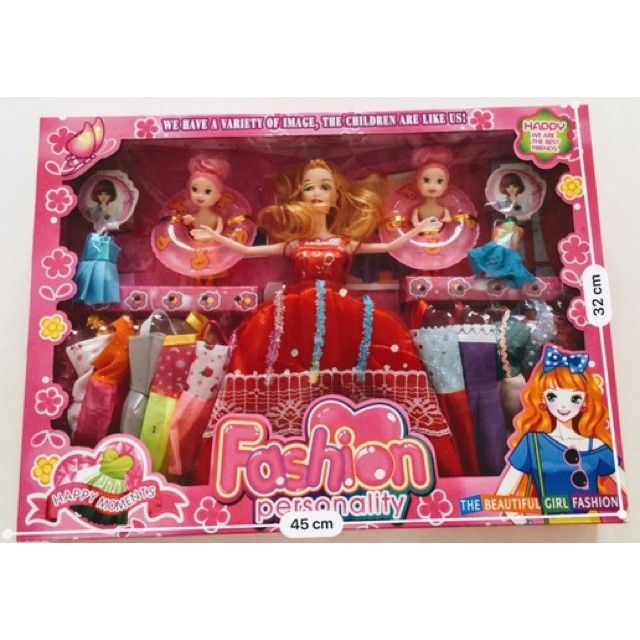 Búp bê Barbie 𝑭𝑹𝑬𝑬𝑺𝑯𝑰𝑷 Thay quần áo - đồ chơi cho bé