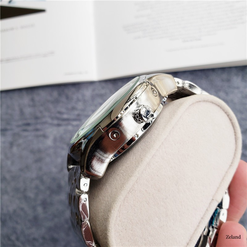 Đồng Hồ Nam Thời Trang Skeleton Automatic OM - Dây Thép - Size 42mm