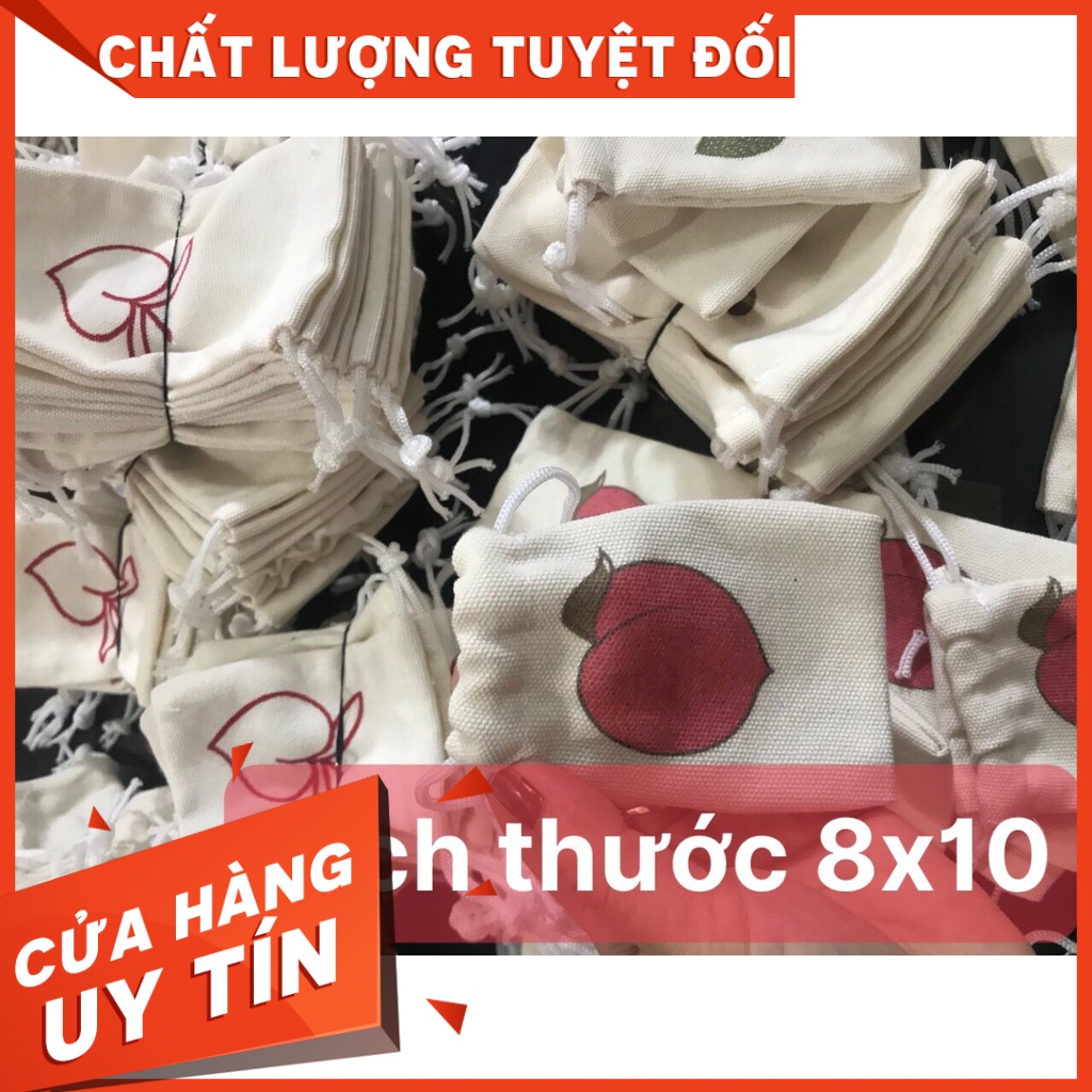 [HOT]Túi vải có dây rút nhỏ xinh đựng cafe treo ô tô, hoa thơm, trang trí.....còn hàng