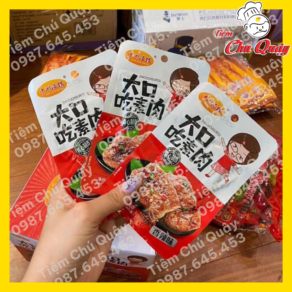 GÓI THỊT NƯỚNG BBQ - Thịt Chay Cay Cô Gái - Đồ ăn vặt nội địa