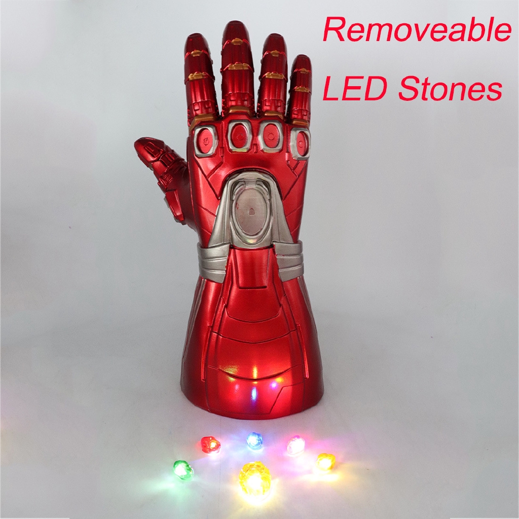 Mô hình găng tay sắt TONY Stark thanos trong phim Avengers thiết kế có đèn LED
