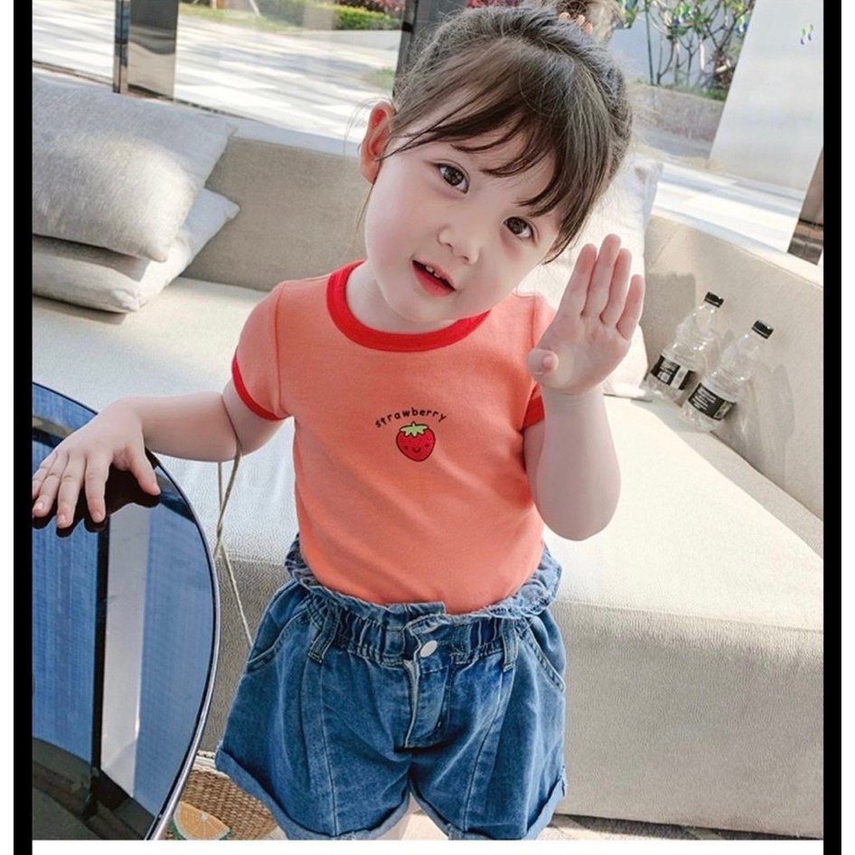 Lyvyshop - (Cotton SG chính phẩm) Áo thun cộc tay bé trai, bé gái siêu dễ thương từ 08-25kg