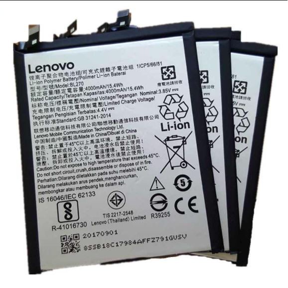 Pin Lenovo Vibe K6 Note BL270 zin bảo hành đổi mới