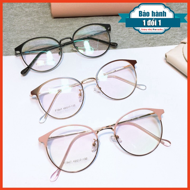 [Gía siêu rẻ]  Gọng kính tròn 1947 nhận cắt cận viễn loạn