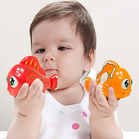 Đồ Chơi Cá Hề Chạy Cót Nhiều Màu Cho Bé