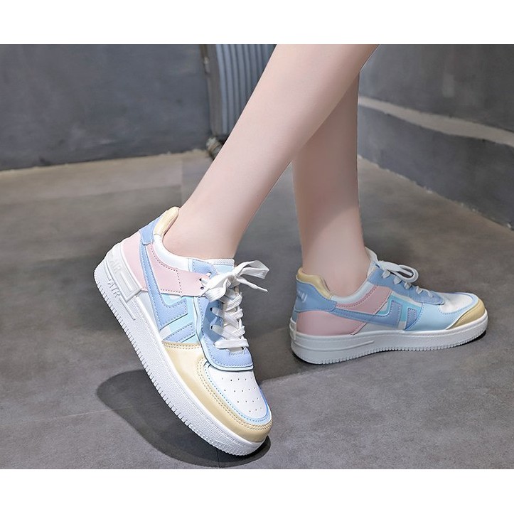 [MỚI] Giày thể thao/sneakers nữ chất êm, nhẹ màu hồng nữ tính