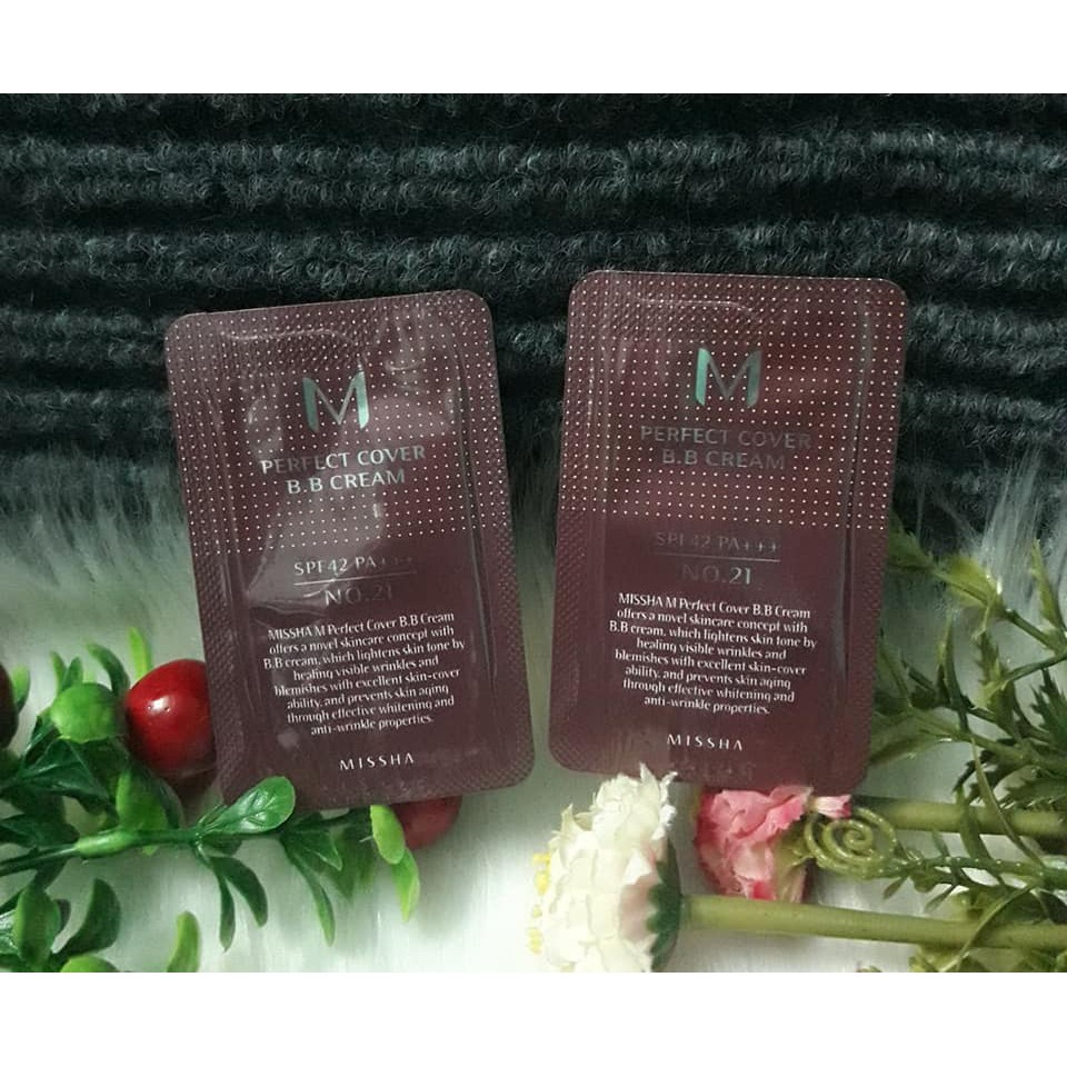 Combo 5 gói Kem Nền Missha Perfect BB Cream
