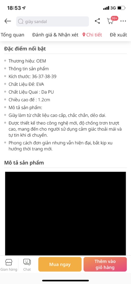Giày sandal nữ New 100%
