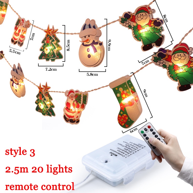 [ 1.2/2.5M LED Christmas Tree Lantern String Decoration for Home Bedroom Xmas Valentines Day Festival Party ]