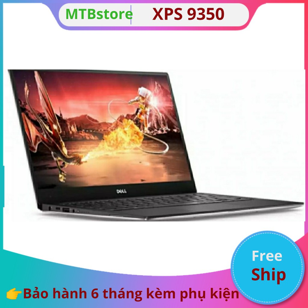 Dell XPS 9350 cao cấp, độc đáo, tinh tế gọn nhẹ, ram 8, ssd256, màn ips cảm ứng 3k, tặng cặp, chuột quang, bàn di