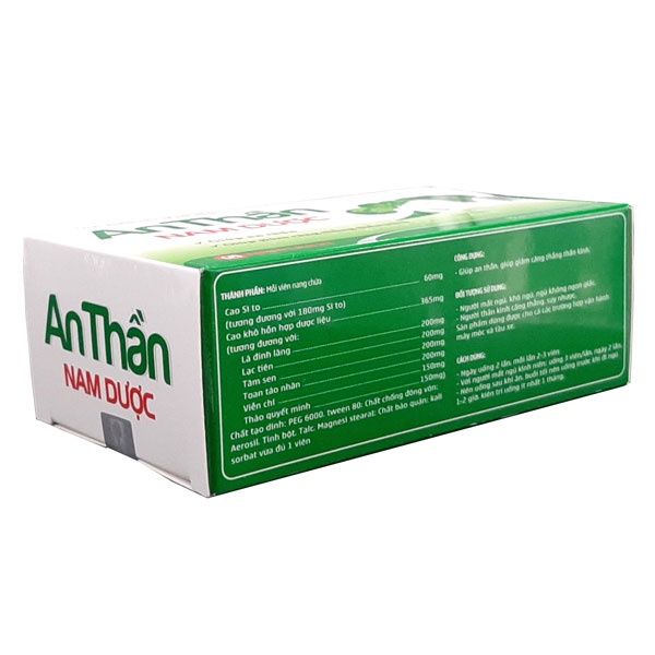 An Thần Nam Dược - Hỗ trợ giúp làm giảm stress và căng thẳng thần kinh (30 Viên)
