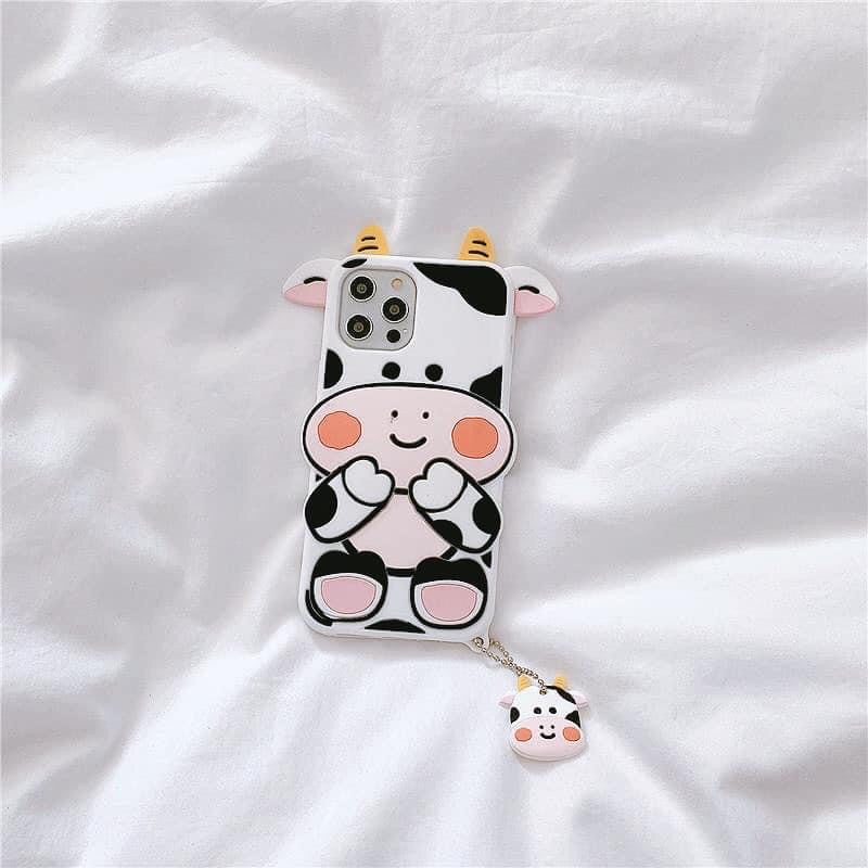 Ốp Lưng Điện Thoại Silicone Hình Con Bò