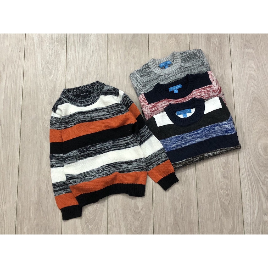 SALE NGHỈ BÁN - Áo len xuất dư Nautica và Funday cho bé sz 90-120cm