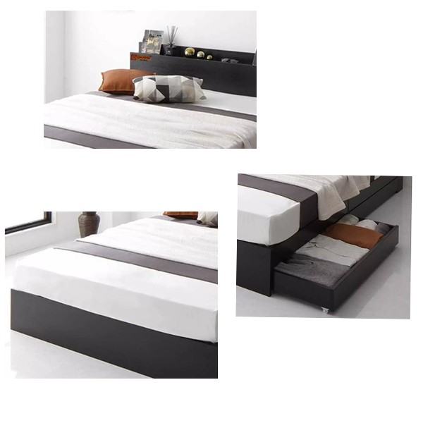 Giường Ngủ Công Nghiệp Cao Cấp OHAHA 001 - Màu đen
