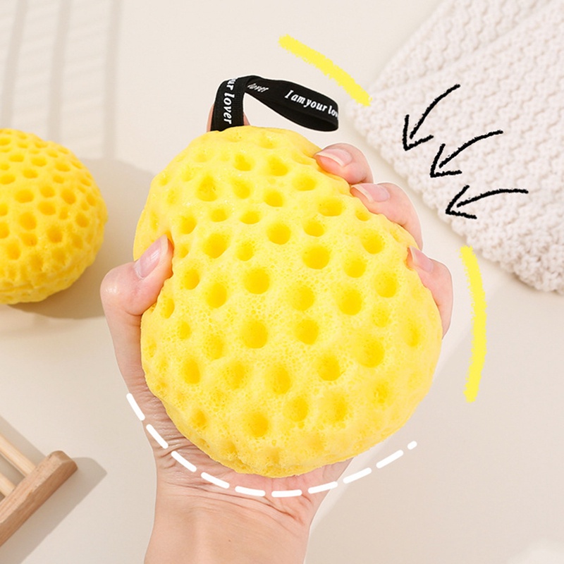 Bông Tắm Bọt Biển Siêu Mềm Hình Tổ Ong Chuyên Dụng Cho Tẩy Tế Bào Chết