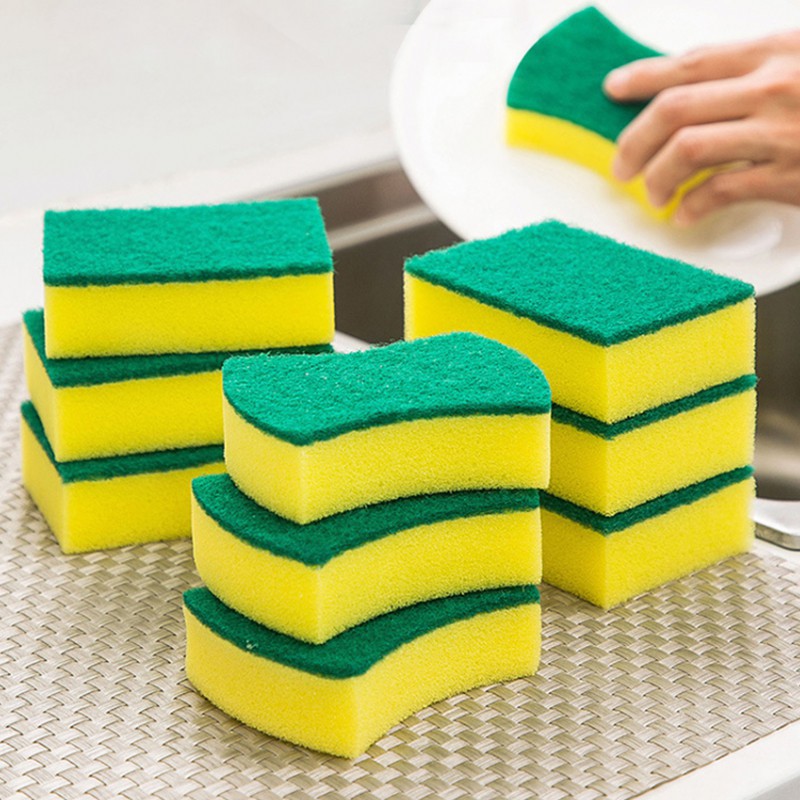 Miếng Rửa Bát Cọ Xoong 2 Mặt Vàng Xanh #BP104 #199