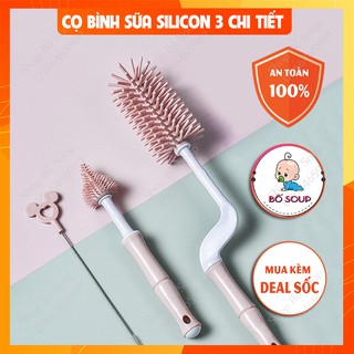 Cọ rửa bình sữa và núm ti chất liệu Silicon Shop Bố Soup