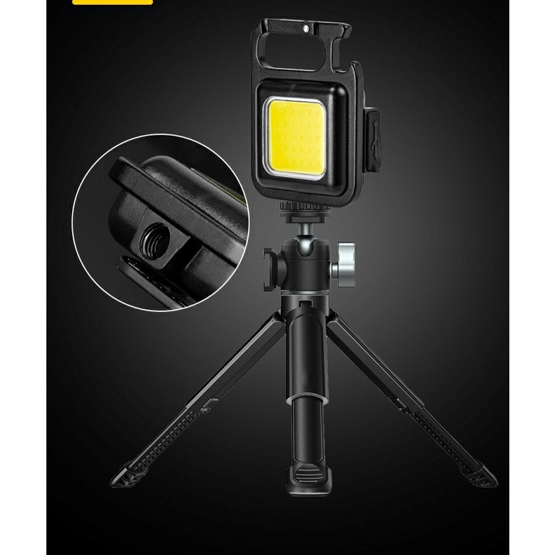 Đèn Pin Mini Kiêm Móc Chìa Khoá Đa Năng Chống Nước