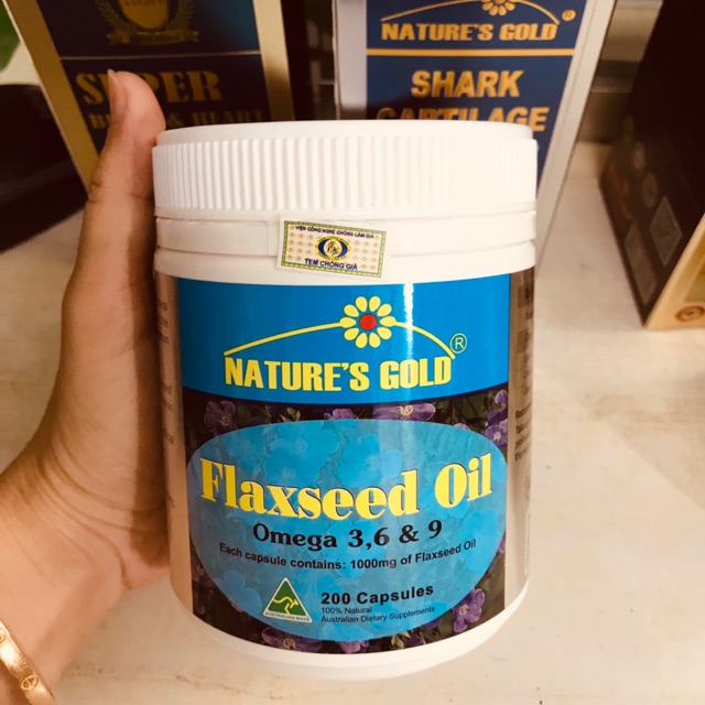 Omega 3 6 9 flaxseed oil hộp 200 viên Úc
